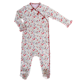 Madison Poppy Floral Footie