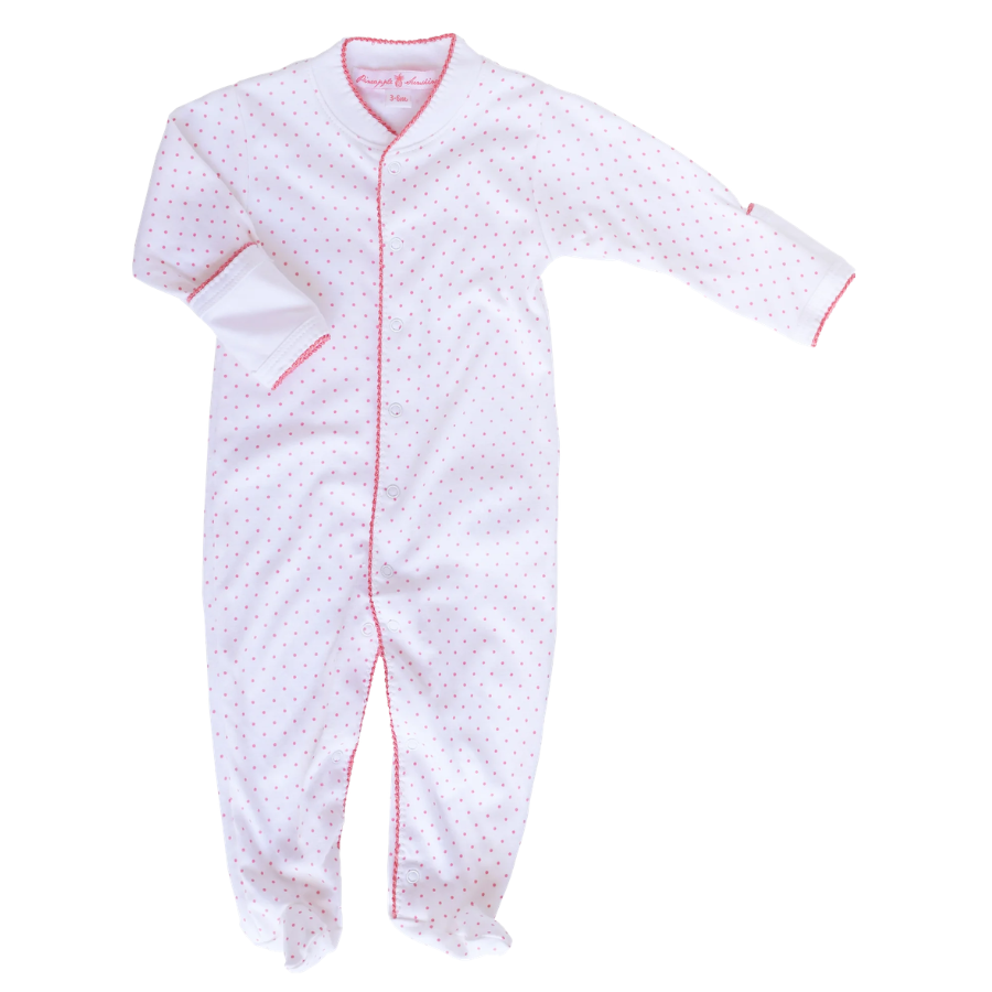 Ava Polka Dot Footie