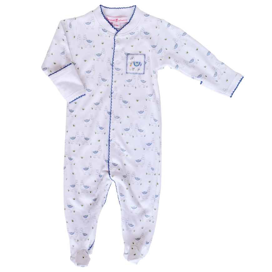 Alex the Alpaca Blue Footie
