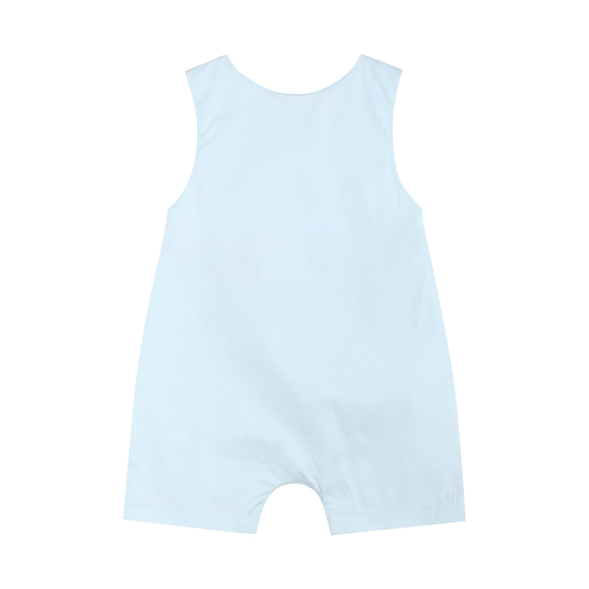 Light Blue USA Flag Smocked Shortalls