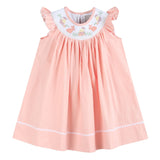 Light Pink Easter Smocked Bishop Dress