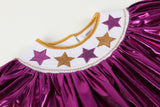 Limited Edition - Louisiana Purple and Gold Star Bishop Dress