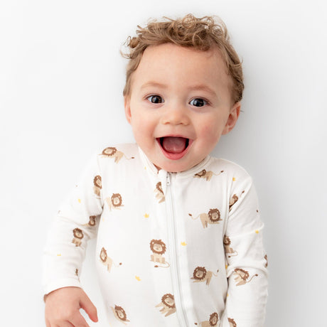 Lion Zippered Footie - HoneyBug 