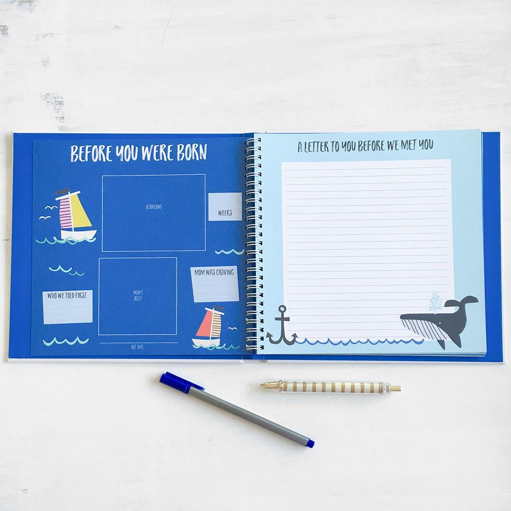 Little Captain Memory Baby Book - HoneyBug 