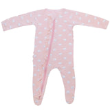 Ruffle 2 Way Zip Romper - Little Birds - HoneyBug 