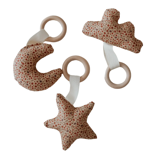 Poinsettia Wooden Shape Teethers