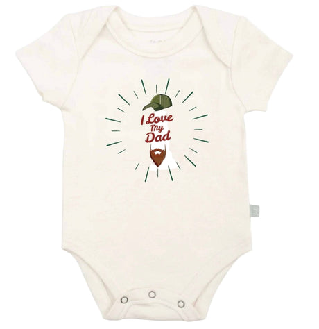 graphic bodysuit | love dad beard - HoneyBug 
