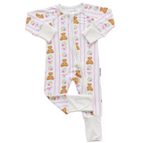 Bamboo Zip Romper | Honey Bear