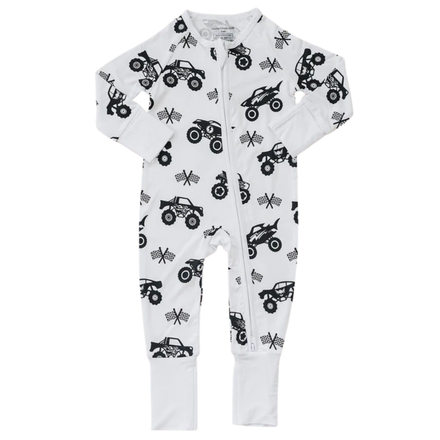 Bamboo Zip Romper | Monster Blaze