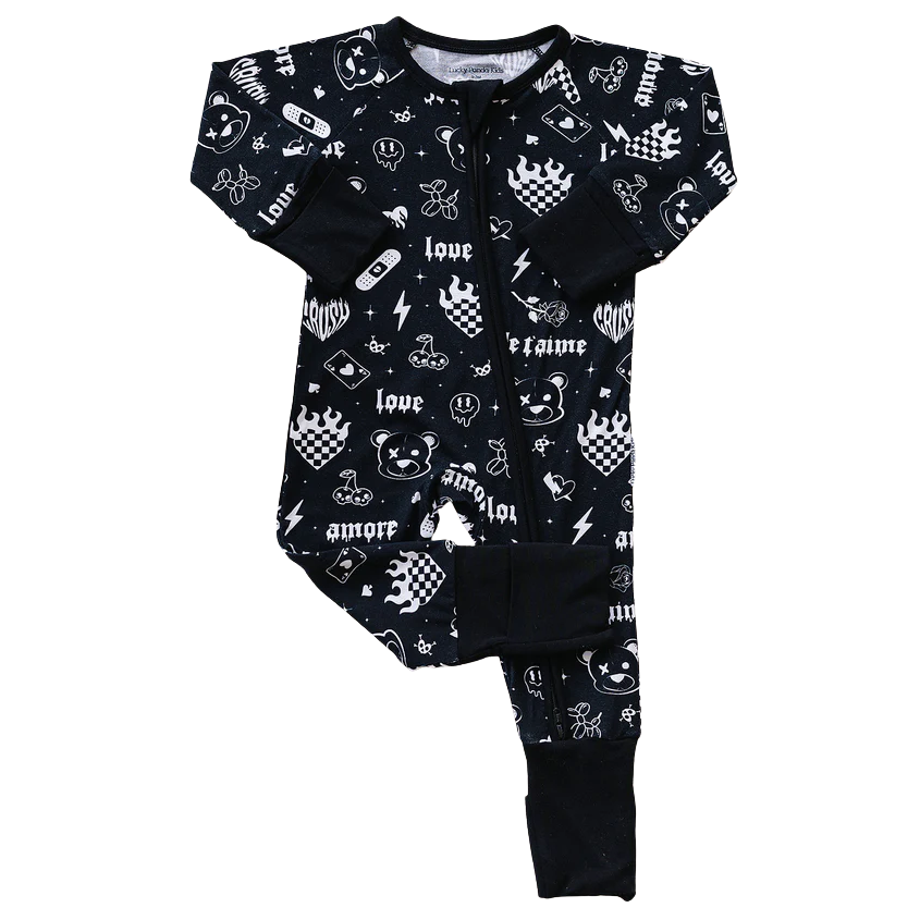 Bamboo Zip Romper | Wild Heart