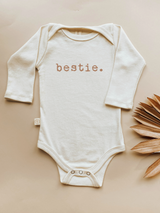 Bestie Clay Organic Cotton Baby Bodysuit Long Sleeve