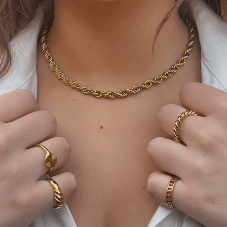 Luka Rope Chain Necklace - HoneyBug 