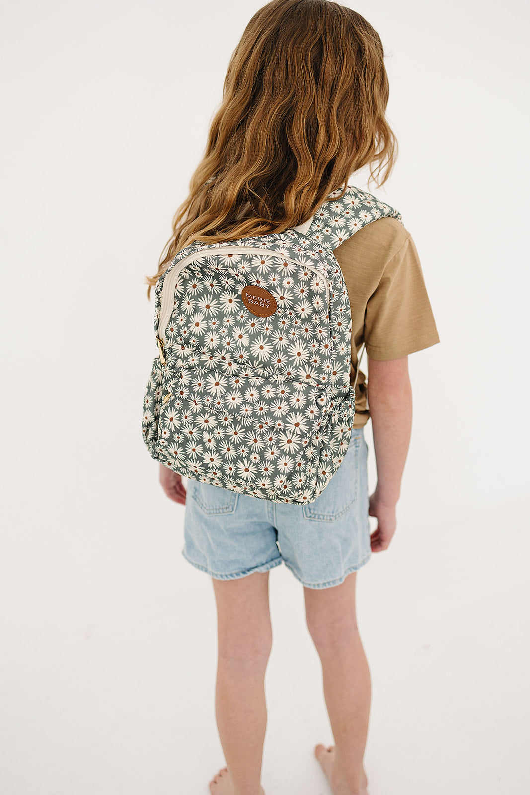 Green Daisy Mini Backpack - HoneyBug 