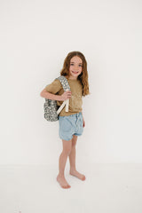 Green Daisy Mini Backpack - HoneyBug 