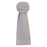 Cotton Muslin Swaddle Blanket - Silver Grey - HoneyBug 