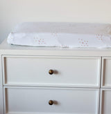 Changing Pad Cover | Cradle Sheet - Dusty Pink Raindrops - HoneyBug 