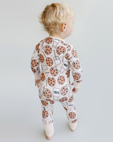 Bamboo Zip Romper | Milk & Cookies - HoneyBug 
