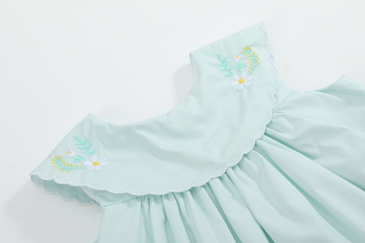 Misty Blue Fuzzy Chickies Dress