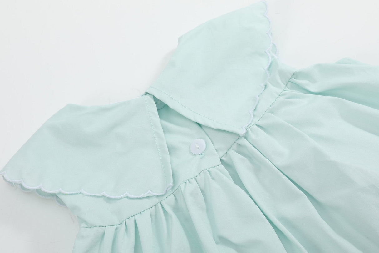 Misty Blue Fuzzy Chickies Dress