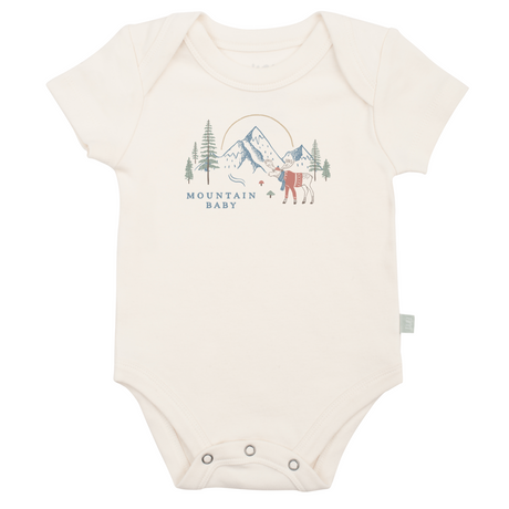 graphic bodysuit | mountain baby - HoneyBug 