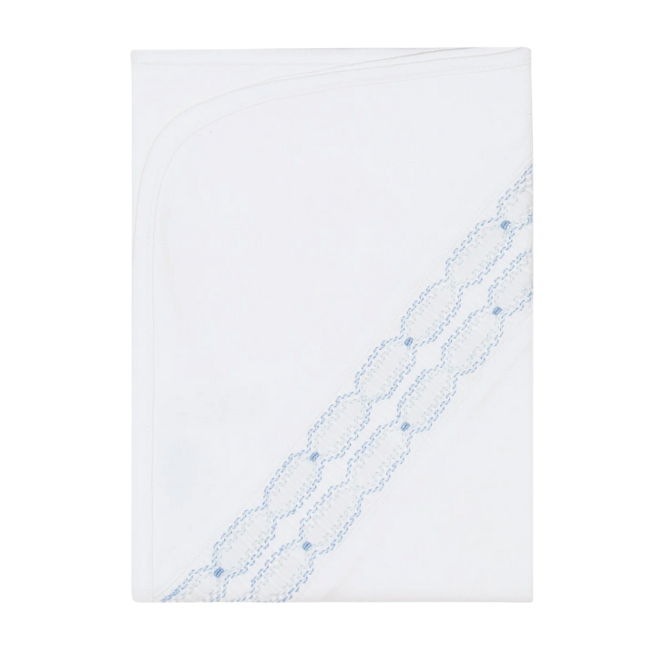 Signature Smocked Boys Receiving Blanket