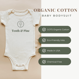 Little Brother Organic Cotton Short Sleeve Baby Bodysuit - HoneyBug 