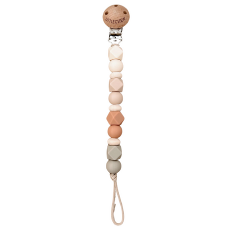 Pacifier Clip - Robin | Coral - HoneyBug 