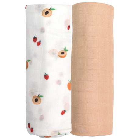 Peach Swaddle Set - HoneyBug 