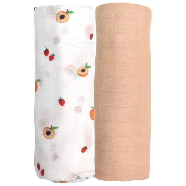 Peach Swaddle Set - HoneyBug 