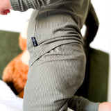 LONG SLEEVE 2 PIECE SETS- Moss Ribbed - HoneyBug 