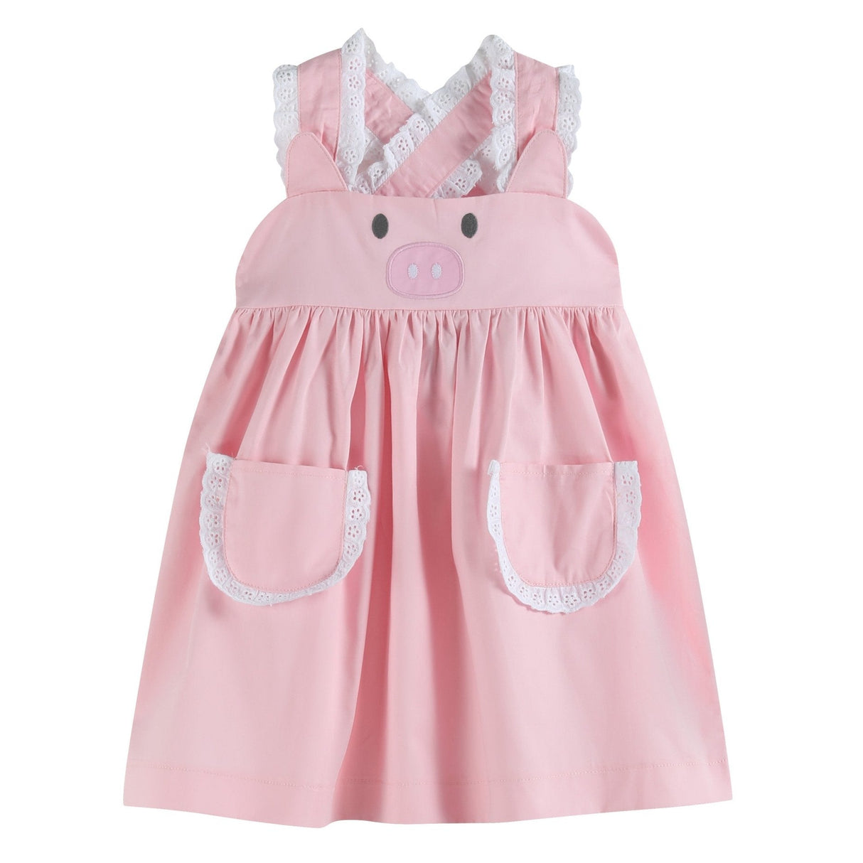 Pink and Lace Piggy Dress