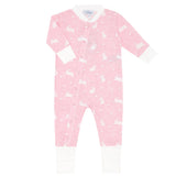 Pink Bunny Cotton Coverall