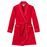 Women's Flannel Robe in Red - HoneyBug 