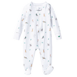 Baby's Pima Romper in Jingle Paws - HoneyBug 