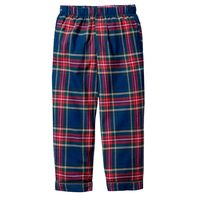 Kid's Brushed Twill Pajama Pant in Windsor Tartan - HoneyBug 
