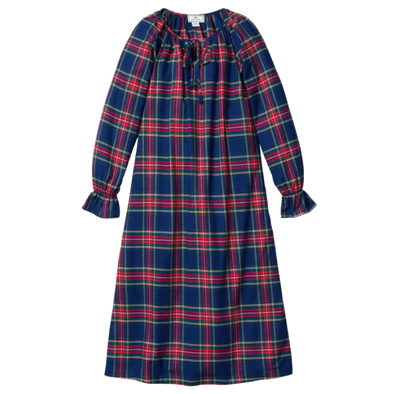 Women's Brushed Twill Delphine Nightgown in Windsor Tartan - HoneyBug 