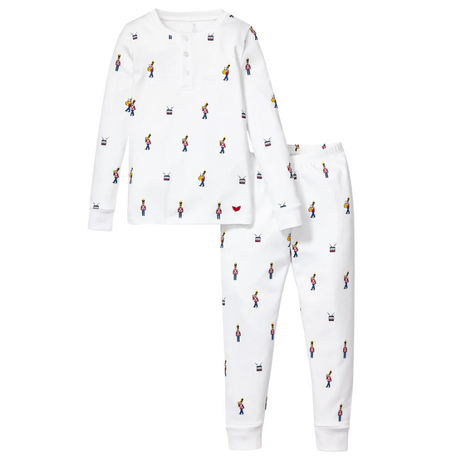 Kid's Pima Snug Fit Pajama Set in Toy Soldier - HoneyBug 