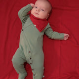 2 pc.  footie set | Red and Green - HoneyBug 