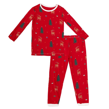 Reindeer Pajama Set - HoneyBug 