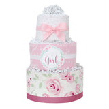 Rose Diaper Cake - HoneyBug 