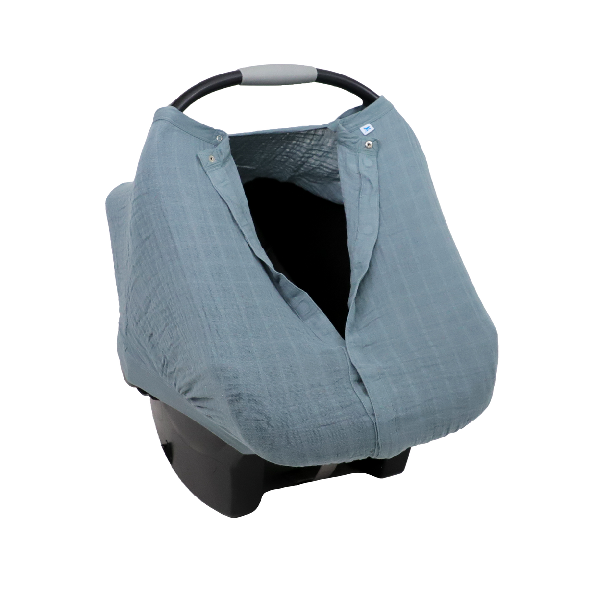 Cotton Muslin Car Seat Canopy - Sea - HoneyBug 
