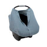 Cotton Muslin Car Seat Canopy - Sea - HoneyBug 