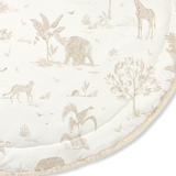 Organic Cotton Quilted Play Mat - Safari