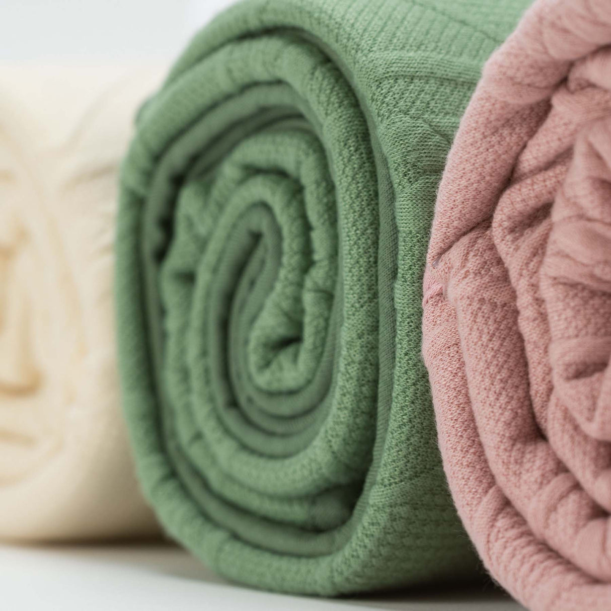 Sage Knit Blanket - HoneyBug 