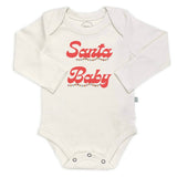 long sleeve graphic bodysuit | Santa Baby - HoneyBug 