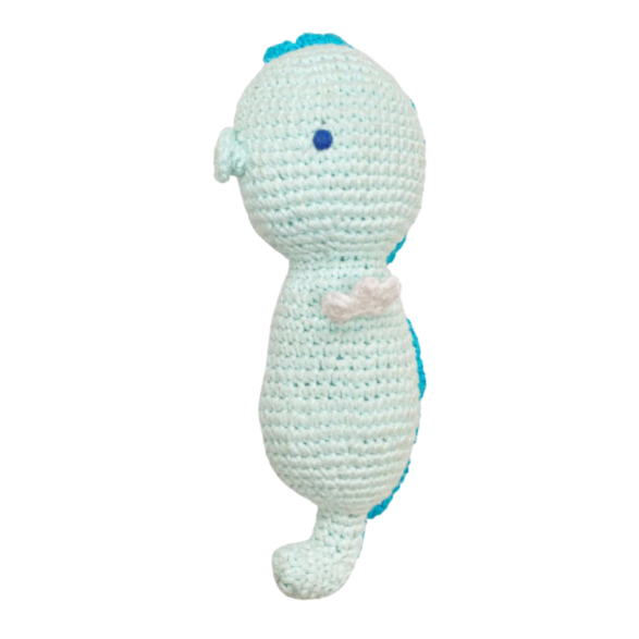 Beach Baby Toy - Seahorse Rattle - HoneyBug 