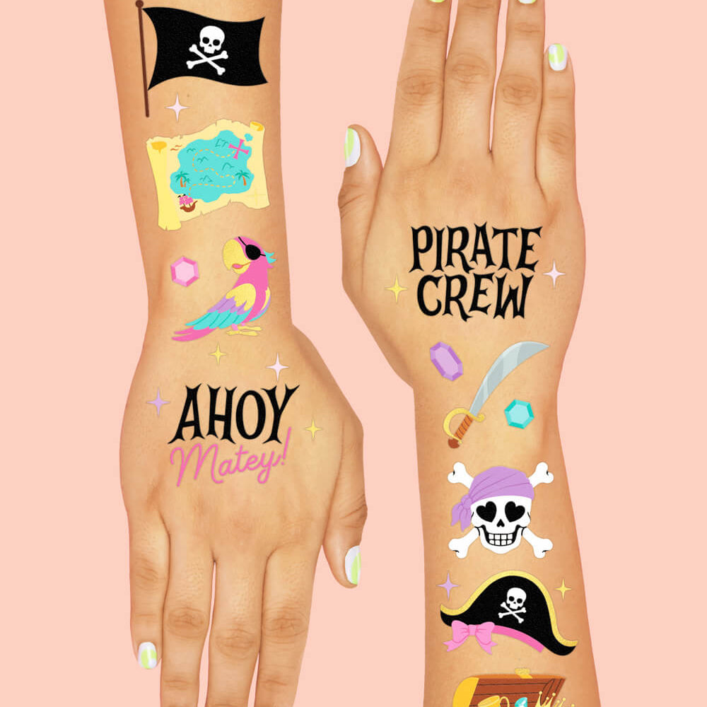 Jolly Roger Tats - 48 temporary tattoos