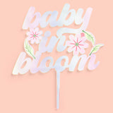 Baby in Bloom Topper - Iridescent Cake Topper