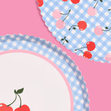 Cherry Tableware Bundle - Paper Plates, Cups + Napkins