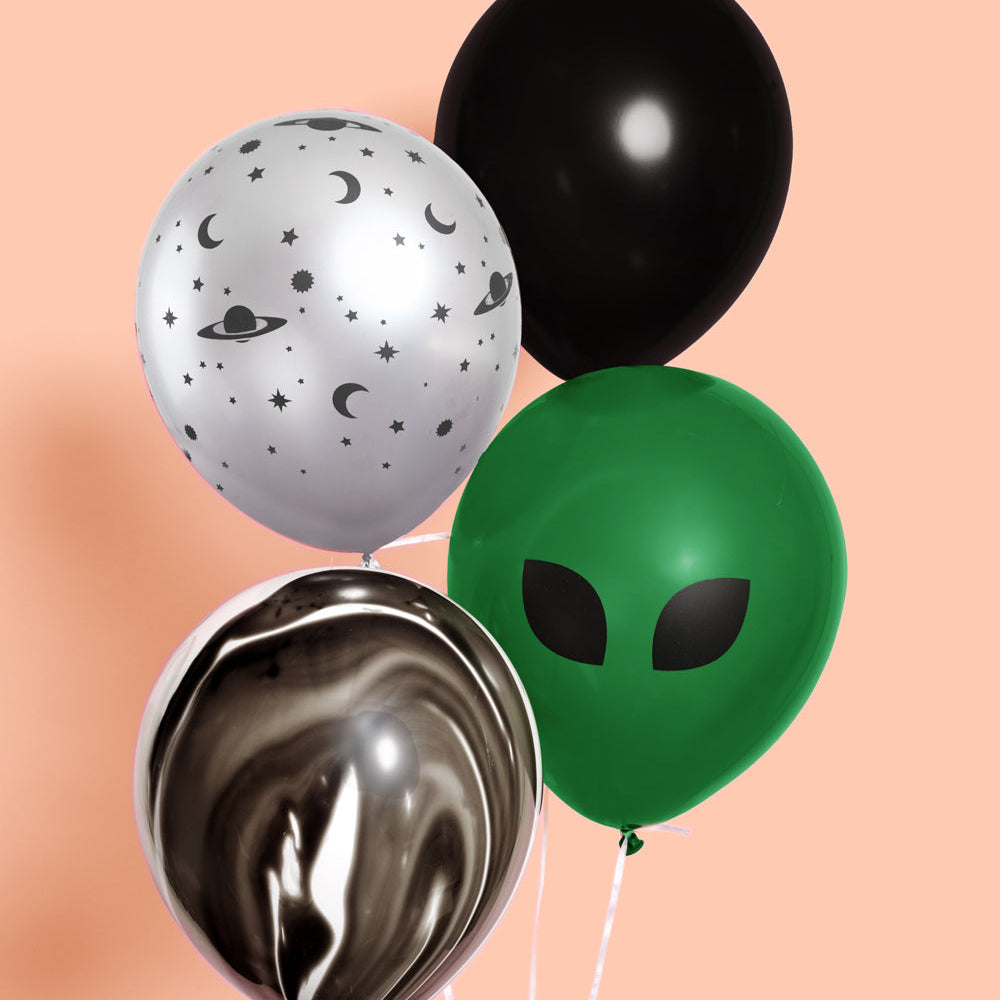 Alien Abduction Balloon Pack - 24 latex balloons